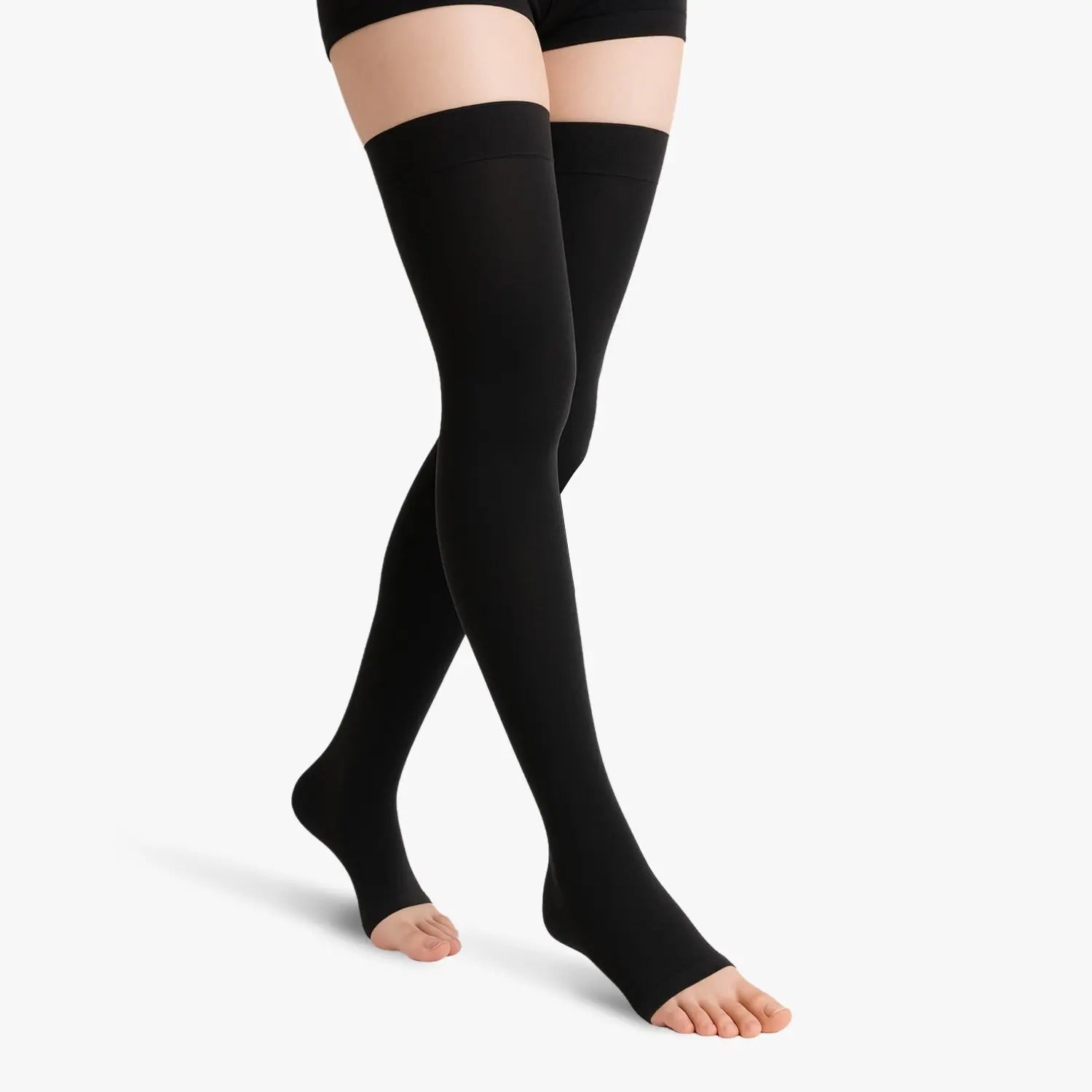 Bas de contention opaque à pieds ouverts classe 2 my contention