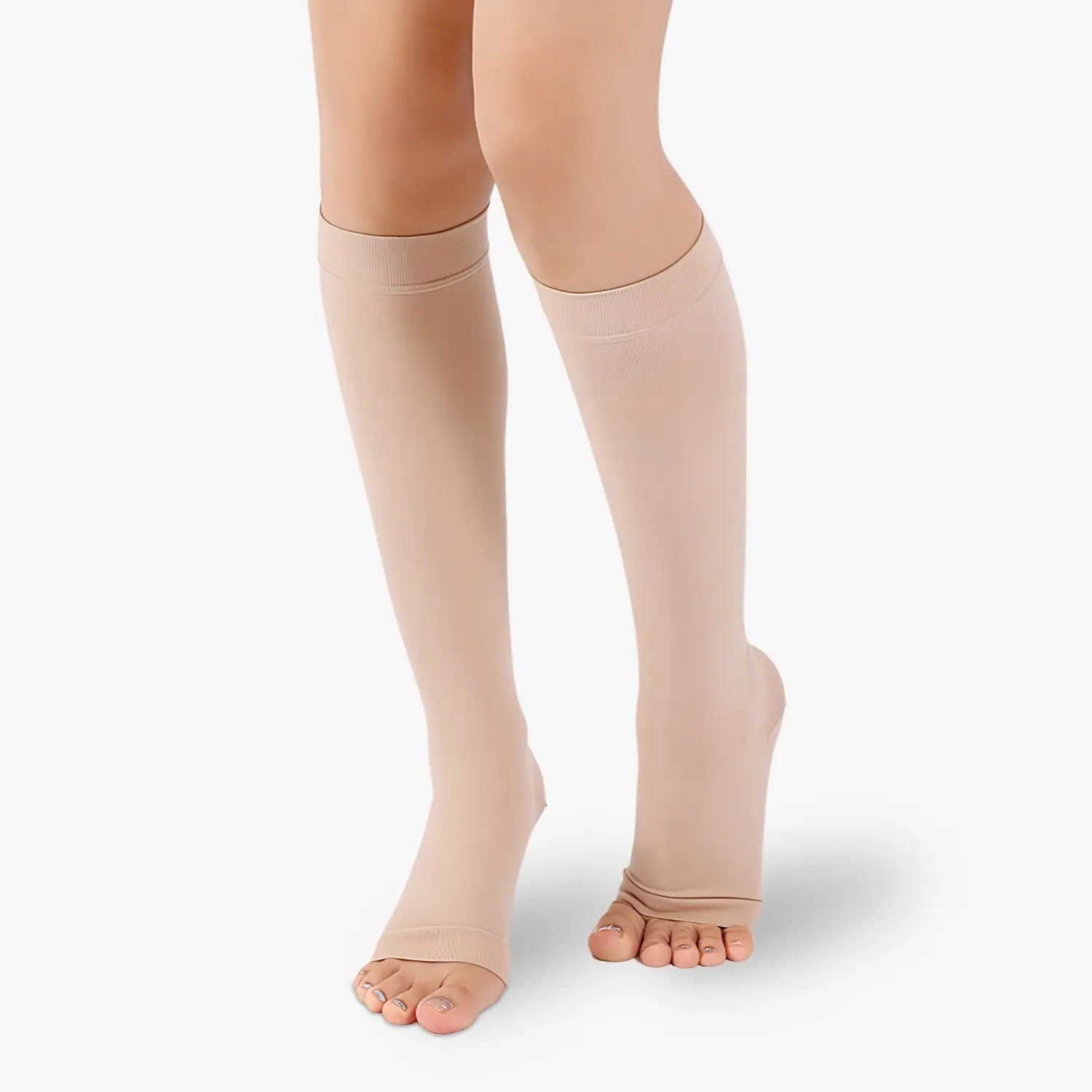 Chaussettes de contention à pieds ouverts classe 2 my contention